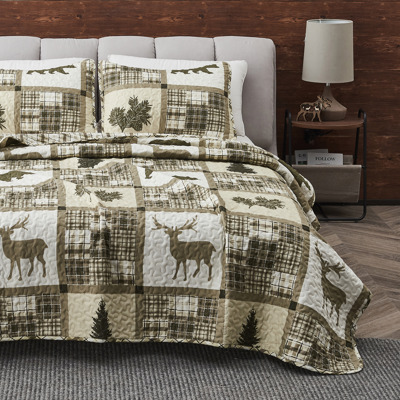 Lodge Patchwork Quilt Set with Shams