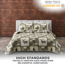 Twin Stonehurst Lodge Patchwork Quilt Set with Shams