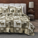 Queen Stonehurst Lodge Patchwork Quilt Set with Shams