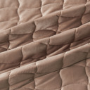 Queen Cappuccino Stitched Velvet Quilt Set