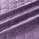 Queen Lavender Stitched Velvet Quilt Set