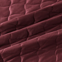 King Merlot Stitched Velvet Quilt Set