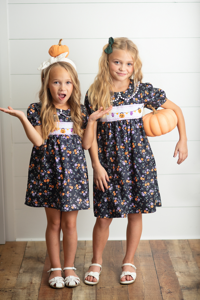 Halloween Smocked Dress