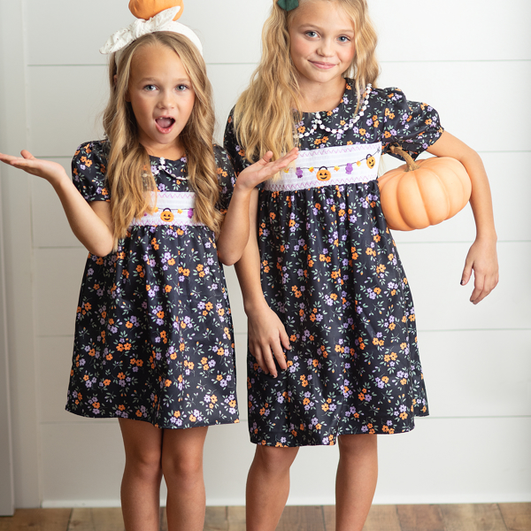 Halloween Smocked Dress