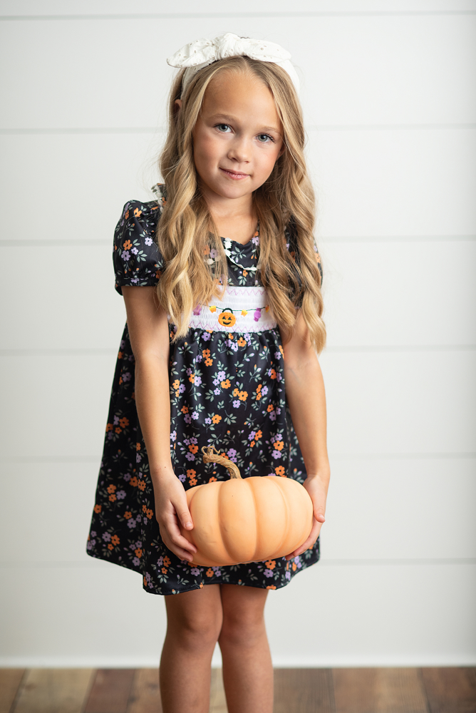 Halloween Smocked Dress