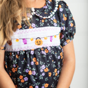  Halloween Smocked Dress