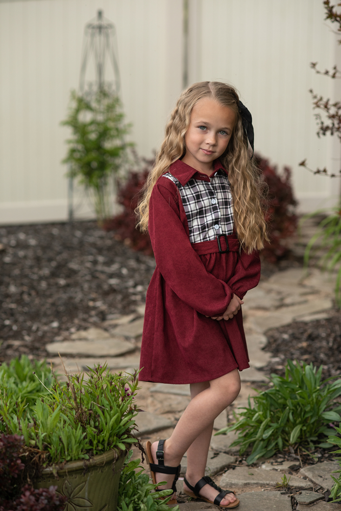 Plaid Yoke Dress