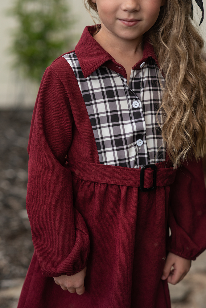 Plaid Yoke Dress