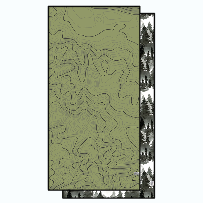Evergreen Elevation Beach Towel