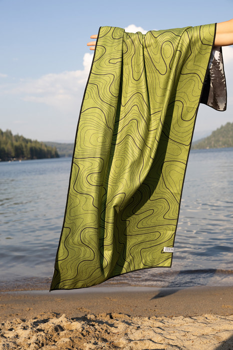 Evergreen Elevation Beach Towel