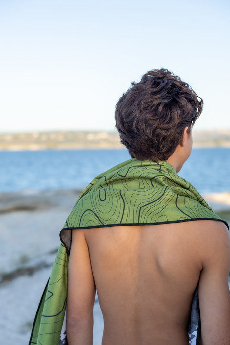 Evergreen Elevation Beach Towel