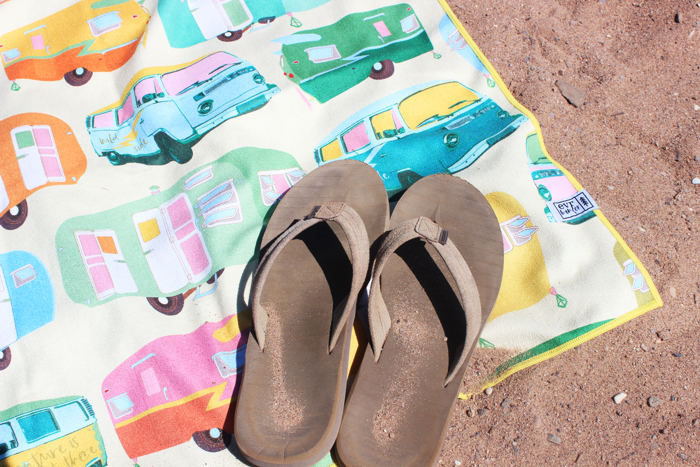 Happy Camper Beach Towel