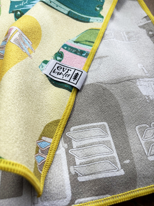 Happy Camper Beach Towel