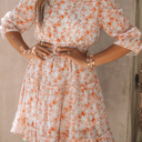 Medium Off Shoulder Ruffled Floral Dress