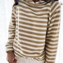 XXL Striped Long Sleeve Hoodie