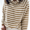  Striped Long Sleeve Hoodie