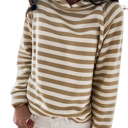  Striped Long Sleeve Hoodie