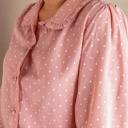  Polka Dot Long Sleeve Blouse