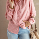  Polka Dot Long Sleeve Blouse