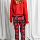  Plaid Pants Loungewear Set