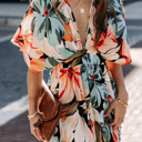  Tropical Floral Maxi Dress