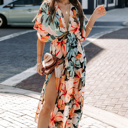  Tropical Floral Maxi Dress