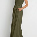  Smocked Bandeau Wide Leg Jumpsuit