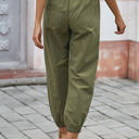  Belted Casual Pocketed Pants