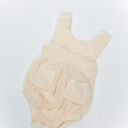 3-6M Cream Suspender Romper