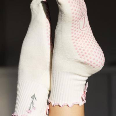 Too Pink Wildflower Pilates & Yoga Grip Socks