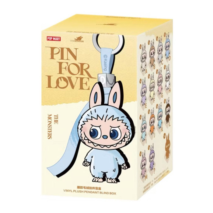 POP MART LABUBU V4 PIN FOR LOVE SERIES VINYL PLUSH PENDANT | (A-M) & (N-Z) SINGLE BLIND BOX