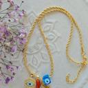   Evil Eye & Chili Pepper Pendant Necklace