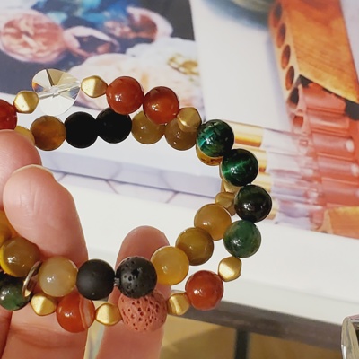 Fall Jewelry | Autumn Jewelry | Pumpkin Spice Bracelet