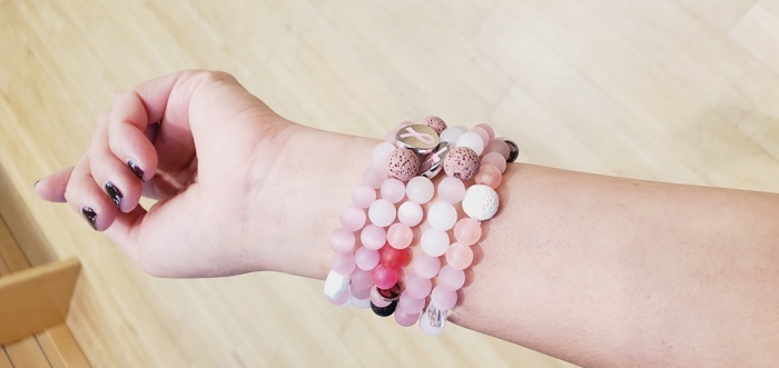 Breast Cancer Awareness Lava Bracelets