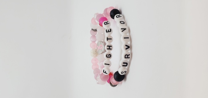 Breast Cancer Awareness Lava Bracelets