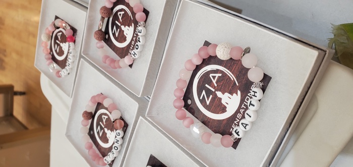 Breast Cancer Awareness Lava Bracelets