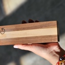  Striped Black Walnut and Maple Essential Oil Holder