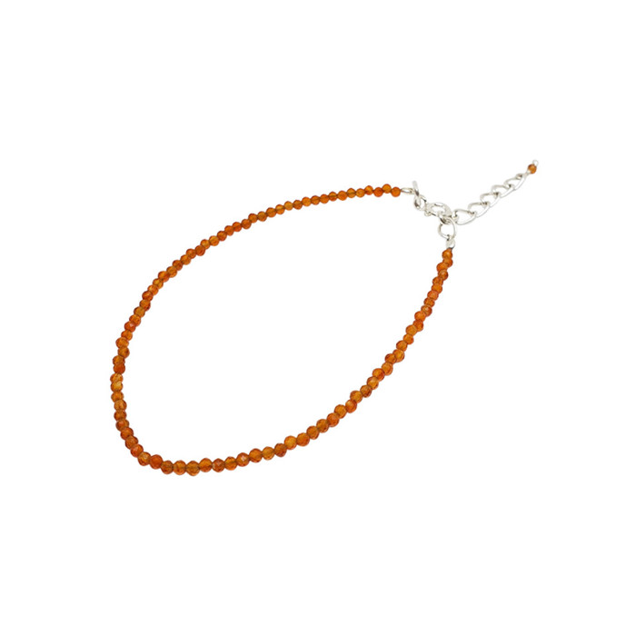 Carnelian Sterling Silver Bracelet
