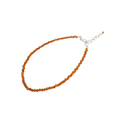 Carnelian Sterling Silver Bracelet
