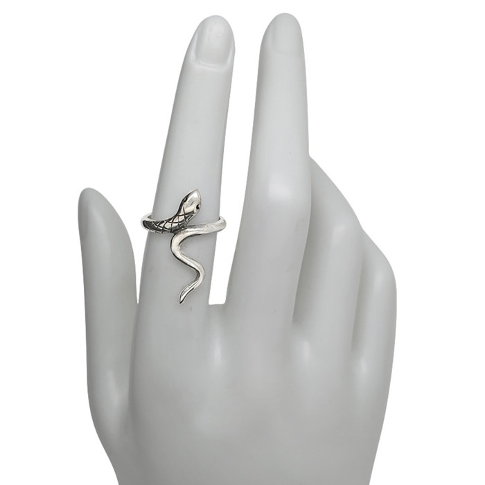 Sterling Silver Chic & Simple Snake Ring