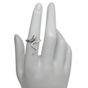  Sterling Silver Chic & Simple Snake Ring