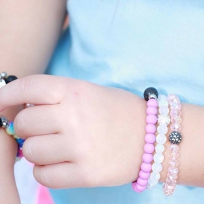 Natural and Lava Stones Bracelet Sets for kids