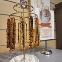  Authentic Baltic Amber Teething Necklace Raw Polish Infant Screw Pop Safety