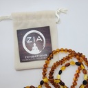  Authentic Baltic Amber Teething Necklace Raw Polish Infant Screw Pop Safety