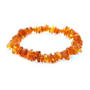  Cognac Amber Stretch Bracelet for Women & Men
