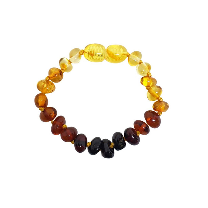 Honey Baltic Amber Bracelet for Baby, Infant, Toddler.